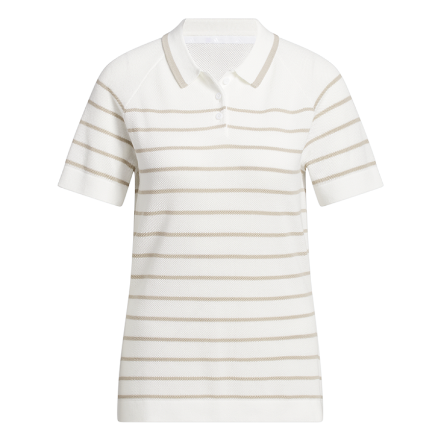 Adidas Ladies Ultimate365+ Stripe Knit Polo